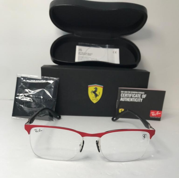 Ray-Ban Other - New RAY-BANScuderia Ferrari RX8416M Men's Square Eyeglasses